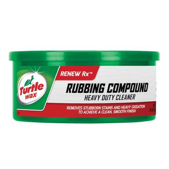 Turtle Wax . Rubbing Compound T230A RENEW RX; Cleans Dull Badly Weathered Finishes; Paste; White; 10.5 Ounce Can; Single