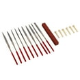 thumbnail image 4 of Fret Nut Files, Guitar Files Kit Metal Plastic Corrosion Resistance Incisive Efficient with Sanding Block for Repairing, 4 of 7