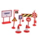 thumbnail image 4 of 9/28 Unids Señales de Tráfico y Semáforos Barricadas de Modelismo Ferroviario Juguete Educativo para Niños, 4 of 7