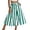 Green, variant on Women's Tennis Skirts Women Summer Striped High Waisted A Line Elastic Waist Flowy Ankle Beach Skirt Blue M