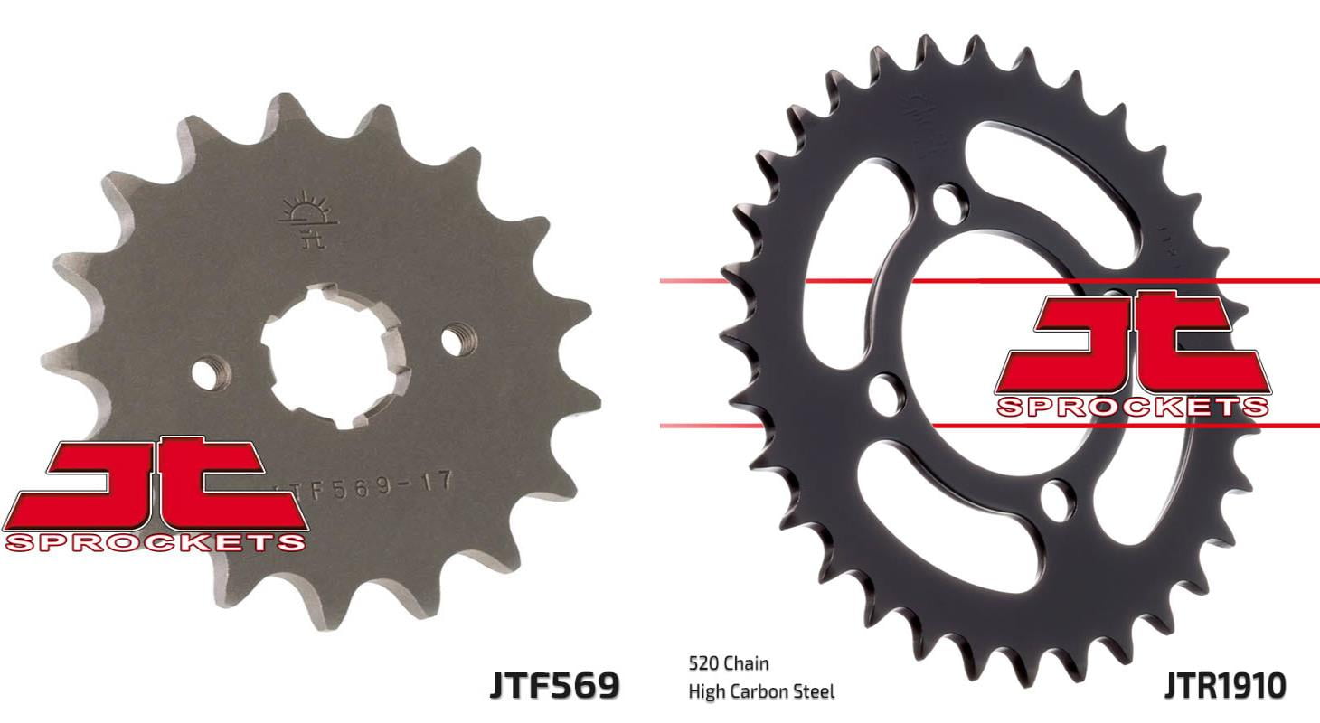 Front Rear Sproket Kit Yfa1 W B D E F G H J K L M N P R S 125 Breeze 04 Jt Sprockets Walmart Com Walmart Com
