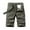 Army Green, variant on Afdoent Men's Casual Pants Summer Male Casual Plus Size Baggy Solid Color Cargo Shorts Relaxed Fit