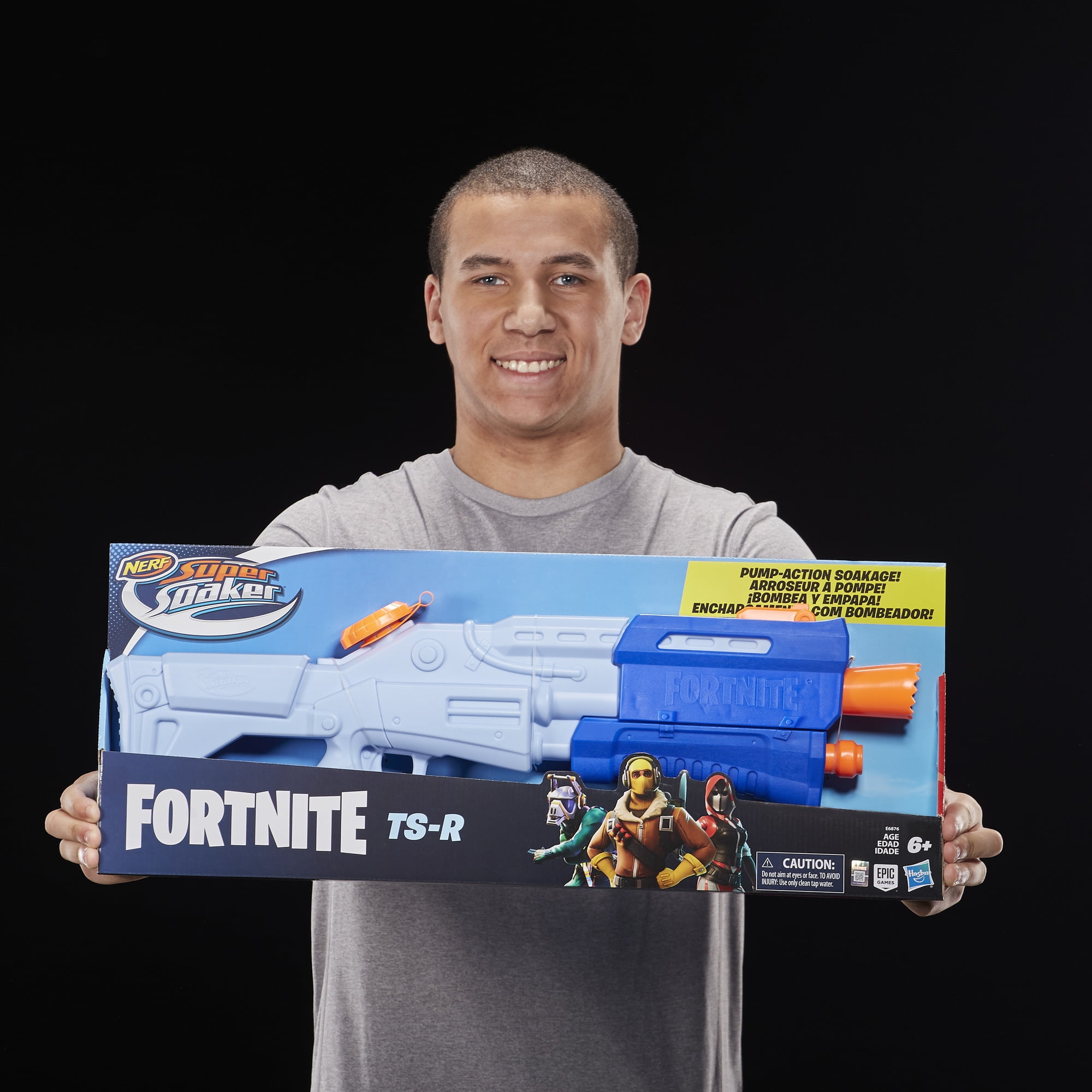 Compre Nerf - pistola de água super soaker fortnite ts-r barato