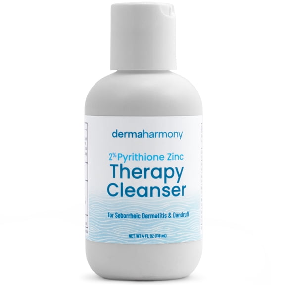 DermaHarmony 2% Pyrithione Zinc Cleanser Liquid, 4 fl oz (1 Bottle)