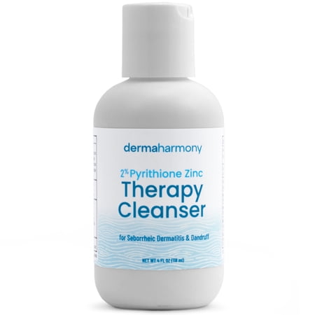 DermaHarmony 2% Pyrithione Zinc Cleanser Liquid, 4 fl oz (1 Bottle)