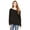 SOLID BLK TRBLND, variant on Bella + Canvas Women's Sponge Fleece Wide Neck Sweatshirt , 7501 , SOLID WHT TRBLND , Medium