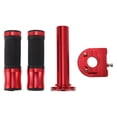 thumbnail image 1 of Kit de cubiertas de manillares de motocicleta Unique Bargains 7/8" 22mm 15/16" 24mm, empuñaduras de aluminio antideslizantes para motocicleta, scooter, bicicleta y ATV, color rojo, 1 juego, 1 of 1