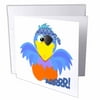 Cute Goofkins Pirate Bluebird Cartoon 1 Greeting Card with envelope gc-102071-5