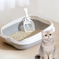thumbnail image 4 of New Cat Litter Box Portable Bedpan Removable Semi Closed Kitty Litter Pan Potty Toilet for Rabbit Medium Large Cats Small Animals, 4 of 8