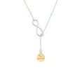 thumbnail image 2 of Delight Jewelry Goldtone Te Quiero Disc Silver tone Elegant Infinity Lariat Necklace, 2 of 4