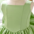 thumbnail image 7 of RUTAYY Children Girls Dress Solid Color Square Collar Formal Party Bow Tie Tutu Sleeveless Gown Performance Beach Vacation Dresses, 7 of 7