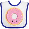 thumbnail image 3 of Inktastic Light Pink Donut Boys or Girls Baby Bib, 3 of 4