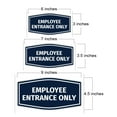 thumbnail image 2 of Signs ByLITA Fancy Employee Entrance Only Sign with Adhesive Tape, Mounts On Any Surface (Black/Silver) - Small, 2 of 7