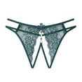 thumbnail image 2 of HUPOM Women'S Panties Panties Open Crotch Casual Tie Comfort Waist Green One Size, 2 of 4