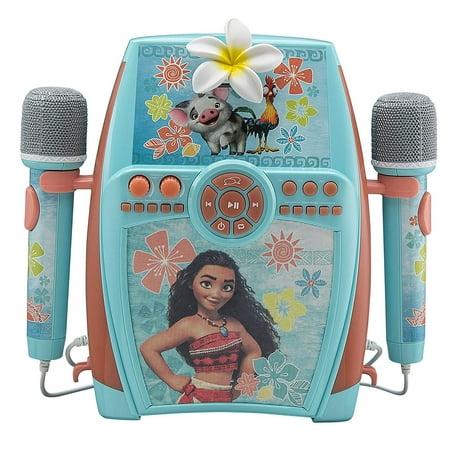 eKids Moana Digital Recording Studio with Dual Microphones - Record, Sing, and