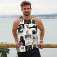 thumbnail image 6 of Haiem dogs pets collage Pattern Men Workout Tank Top Gym Bodybuilding Sleeveless Muscle T Shirts Athletic Tank Breathable Workout Shirt-3X-Large, 6 of 7