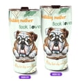 thumbnail image 2 of Bulldog Mother Book Lover Living That Dog Mom Life Happy Mother's Day 30oz Stainless Steel Tumbler Insulated Cup with Lid Dog Lover Gifts Idea - 03004, 2 of 5