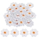 thumbnail image 1 of Parche de hierro Uxcell con flores, parche bordado para reparar ropa, mochila 3.54x3.54" 30 piezas blanco, 1 of 7