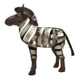 thumbnail image 2 of Fair Trade Recycled Metal Ribbon Zebra Sculpture Handcrafted in Zimbabwe, Africa, 2 of 7