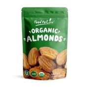Organic Italian Raw Almonds, 2 Pounds  Non-GMO, Kosher, Raw, Vegan  by Food to Live