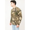 thumbnail image 3 of Realtree Men's Long Sleeve Cotton Hunting Shirt, APX Camo, Sizes S-5X, 3 of 7