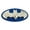 Batman 3d Blue and Silver Oval Shiny Finished, variant on Batman Belt Buckle US American Superhero Halloween Costume Metal Original Gift