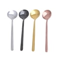 thumbnail image 5 of BESTYASH Set of 4 Round Coffee Spoons, Cute Dessert and Hot Chocolate Stirring Spoons for Kitchen and Cafe Use, 5 of 8