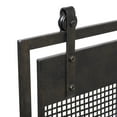 thumbnail image 5 of DecMode Contemporary Metal Mesh Fireplace Screen, 38"L x 9"W x 35"H, Black with Semi-Matte Finish, 5 of 14