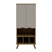 Hampton 26.77 Display Cabinet 6 Shelves and Solid Wood Legs