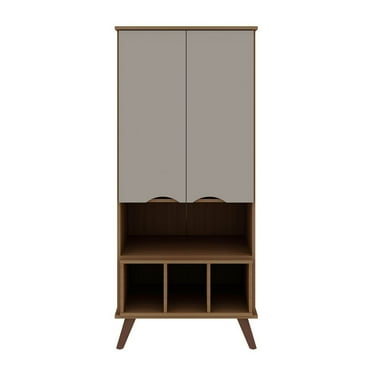 Hampton 26.77 Display Cabinet 6 Shelves and Solid Wood Legs