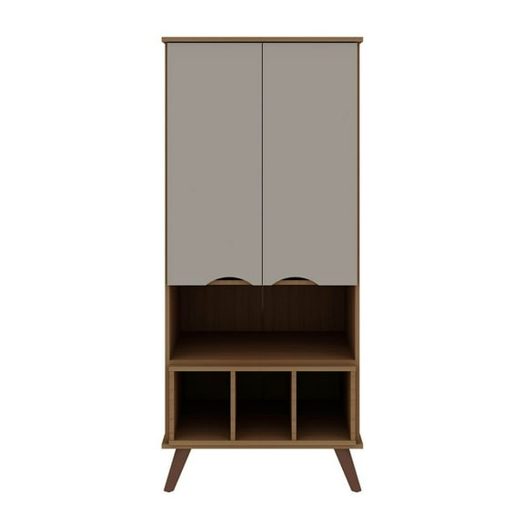 Hampton 26.77 Display Cabinet 6 Shelves and Solid Wood Legs