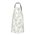 thumbnail image 3 of XMXT 1 Pcs Waterproof Kitchen Cooking Apron, Fresh Botanical Pattern Adjustable Aprons for Women Men with Pockets, 3 of 9