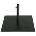 thumbnail image 2 of IVV Steel Umbrella Base, 24.5" Square Weighted Patio Parasol Stand for Outdoor, Backyard, Sun Shade Base w/Tightening Knob and Anchor Holes - Black, 2 of 9