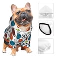 thumbnail image 3 of Fotbe Color Balls Sudadera con Estampado para Perros Pequeños – Suéter con Capucha para Mascotas, Tela Suave de Forro Polar con Bolsillo-Small, 3 of 7