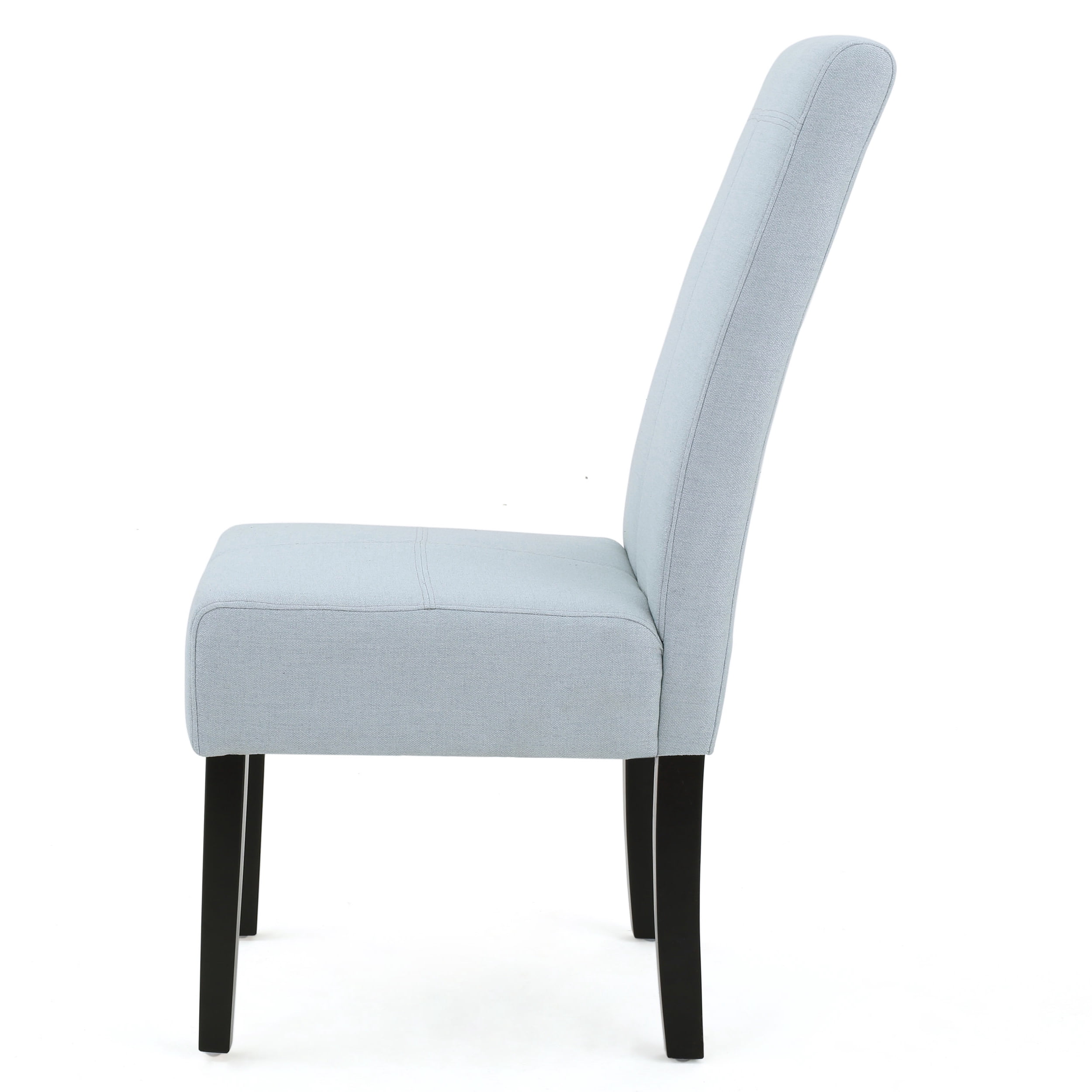 Noble House Nico Indoor Contemporary Fabric Dining Chairs, Set of 2, Light Sky
