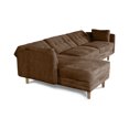 thumbnail image 3 of Sofá Cama Modular Reversible de Velvet Chocolate Beehive Memory Foam Modelo Aperol Makora, 3 of 8