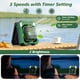 thumbnail image 4 of Ventilador de camping DESHIMAO con energía solar de 10000 mAh, recargable por USB, 4 of 8