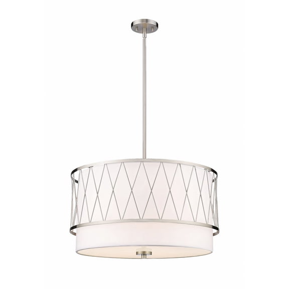 198-24BN-Z-Lite-Dalton - 4 Light Pendant In Modern Style-14.5 Inches Tall and 24 Inches Wide-Brushed Nickel Finish