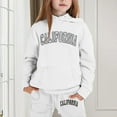 thumbnail image 2 of YuYuBao Toddler Girls Outfits Sets Long Sleeve Warm Letters Hoodies Pullovers Tops + Pants Kids Child Boys Outfits Sweat Suits, 2 of 3