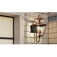 thumbnail image 4 of Luxury Rustic Wall Sconce, Large Size: 23.5H x 10.5"W, with Tudor Style Elements, Rustic Copper Finish, UQL1370 from the Paris Collection by Urban Ambiance, 4 of 5