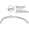 thumbnail image 2 of Savlano 925 Sterling Silver Solid Italian Round Diamond Cut Snake Chain Necklace for Men & Women - Made in Italy Comes in 0.8mm, 1mm, 1.2mm, 1.5mm, 2mm & 3mm, 2 of 7