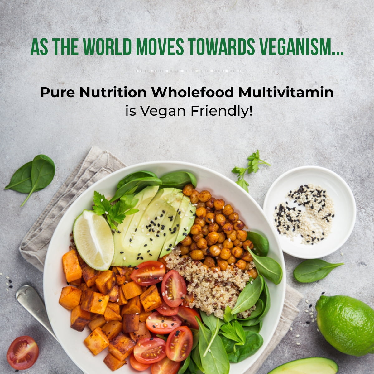Pure Nutrition Whole Food Multivitamins For Women 1500mg. All Natural Plant-Based Multivitamin - VEGAN | NON GMO | ONCE DAILY | 90 TABLETS - 3 Months Supply
