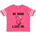 thumbnail image 3 of Inktastic Nonni Loves Me Granddaughter Kitty Cat Girls Toddler T-Shirt, 3 of 5