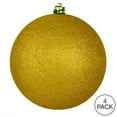 thumbnail image 3 of Vickerman 4.75" Medallion Glitter Ball Ornament, 4 per Bag, 3 of 7