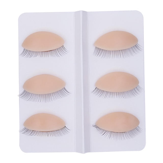6 piezas Práctica de Pestañas Párpados Extensión de Pestañas Postizas Durable Suave Robusto Repuestos Eyealsh Salon Starter Maquillaje Párpados de Sunnimix