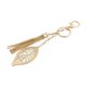 thumbnail image 1 of Exquisite Plant Leaves Bag Keychain Pendant Fashionable Car Keychain for Women Girls gun black, 1 of 4