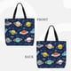 thumbnail image 2 of Balery Planets and Stars Bolsa de Mano para Mujeres con Cremallera, Bolsa de Gimnasio con Compartimentos, Bolsa para Laptop, Bolsa para Trabajo, 2 of 7
