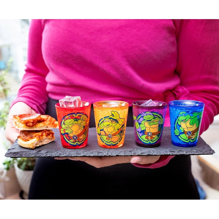 TMNT Shell Character Poses 4pc Plastic Freeze Gel Mini Cup