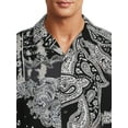 thumbnail image 3 of No Boundaries Men's and Big Men's Rayon Resort Shirt with Short Sleeves, 3 of 5