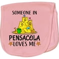 thumbnail image 2 of Inktastic Someone in Pensacola Loves Me Beach Vacation Baby Burp Cloth, 2 of 3